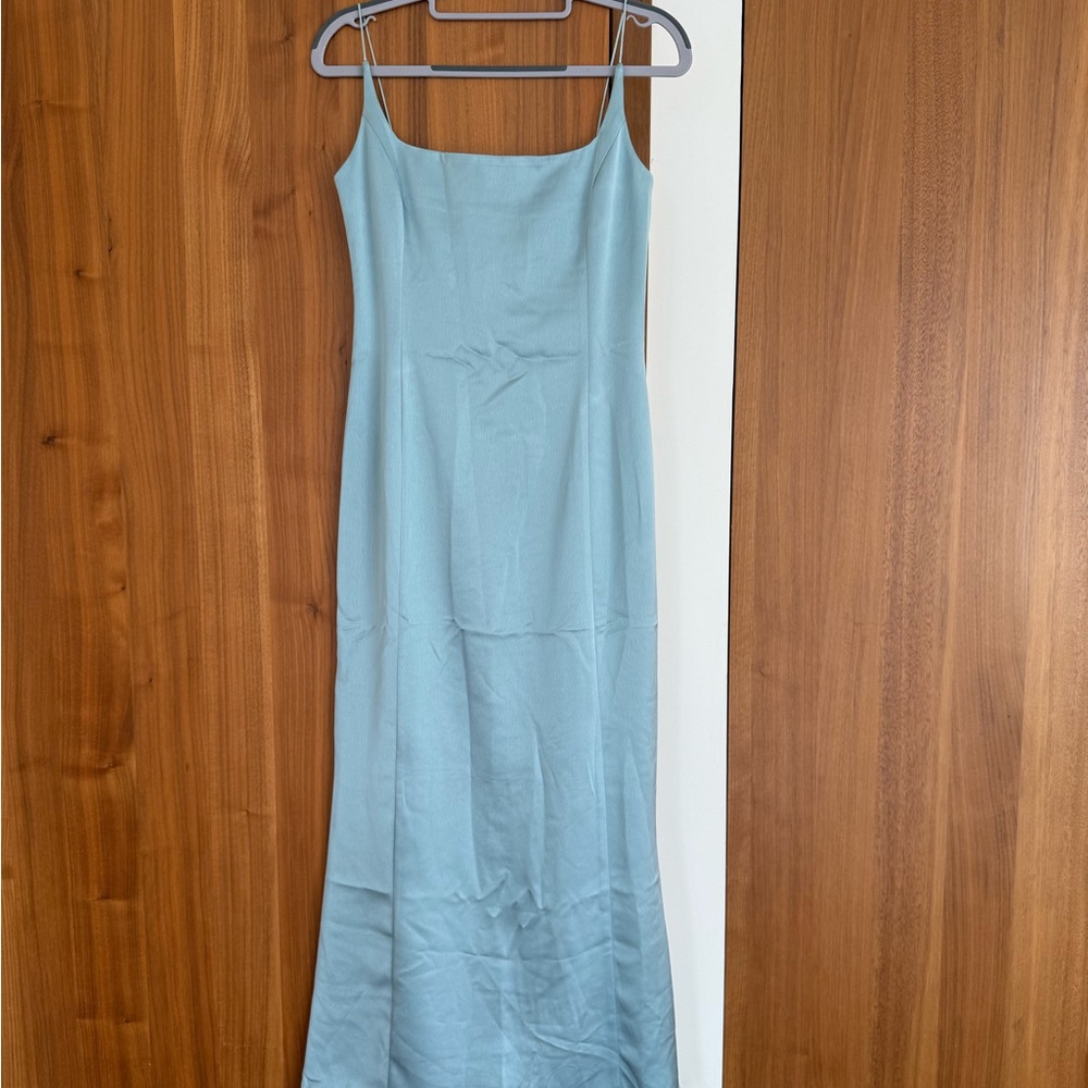 Women's Light Blue Slip Maxi Dress